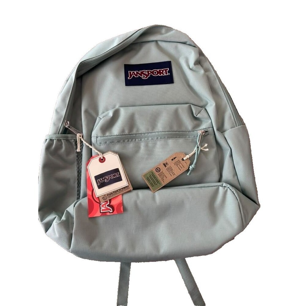 Jansport Backpack for School Work Vacation Laptop Faded Sage XL 15" Pocket New